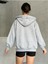 Kadın Fermuarlı Oversize Sweat Hırka 5