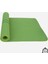 Çift Çizgi Tasarımlı Tpe Yoga Pilates Matı 6mm Kaymaz Hafif Taşınabilir - Koyu Yeşil 3