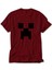 Mine-Craft Creeper Face Kırmızı Tişört Liyada 1