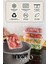 10 Adet 1000 ml Mikrodalga, Buzdolabı ve Dondurucu Sızdırmaz Saklama Kabı Seti 10'lu Set Organizer 4