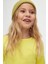 Sarı Basic Mevsimlik Likralı Uzun Kollu Kız Çocuk Tişört 3