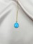 Fıora Mavi Kadın Çelik Kolye - Kadın Hediyelik Zarif Şık 6