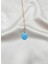 Fıora Mavi Kadın Çelik Kolye - Kadın Hediyelik Zarif Şık 7
