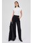 Siyah Çift Düğmeli Kadın Pantolon 5010 7