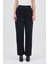 Siyah Tek Düğmeli Pensli Kadın Pantolon 5011 3