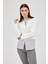 8241A Gömlek Detay Bluz Ekru 8
