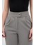 Gri Çift Düğmeli Kadın Pantolon 5010 5