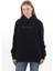 Daylıght Unisex Nakışlı Siyah Kapüşonlu Sweatshirt (Nakış Yeşil) Kanguru Cep Detaylı Hem Erkek Hem De Kadın Için Dizayn Edilmiştir 1