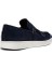 Süet Lacivert Loafer Ayakkabı Erkekler İçin Düz Kauçuk Taban 01966MLCVC01 6