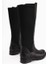 Benedikta Siyah Oval Burunlu Dalgıç Kumaş Detaylı Çizme 7