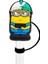 1-32PC Miniso Minion Saman Kapak Kapağı Yeniden Kullanılabilir Içme Tozu Kapağı Glas Fincan Aksesuarları, Saman Toppers 10MM Silikon Saman Kapak: 1pcs-26 (Yurt Dışından) 1