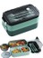 Village Concept Lunch Box, 1400 ml 3 Katlı Beslenme Kutusu, Çatal Bıçak Takımı, Yemek Kutusu, Yemek Kutusu, Bulaşık Makinesinde Yıkanabilir, Mikrodalga Fırına Dayanıklı, Iş ve Okul Için, Beslenme Kutusu (Yeşil) 2