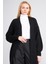 Çetinkaya Miya Mira Modest 2318 Kadın Şal Yaka Akrilik Triko Hırka Siyah 2
