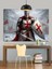 Zırhlı Kırmızı Haçlı Şövalye Dekoratif Kanvas - Mdf Ahşap Tablo 4
