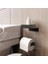 Tuvalet Kağıtlığı, Banyo Tuvalet Kağıtlık, Wc Tuvalet Kağıdı Tutucu, Banyo Tuvalet Kağıdı Askısı, Tuvalet Kağıdı Aparatı, Metal Tuvalet Kağıdı Standı (Metal, Siyah) 1