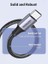 2.0 A Usb-A & Usb-C Örgülü Şarj ve Data Kablosu, 25 Santimetre, Siyah, 60124 4