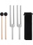 2pcs 512Hz Tuning Forks Seti Alüminyum Alaşım Tutma Çiçekleri Çekiçli Çatallar Ses Iyileştirme Terapisi ve Yoga&#39 Yı Iyileştirmek Için (Yurt Dışından) 1