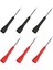 6 Paket 2mm Iğne Test Probları, 600V/10A TL71 TL75-3 Siyah ve 3 Kırmızı Kurşunlar Için Tahribatsız Multimetre Testi (Yurt Dışından) 1