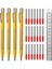 4 Paket Tungsten Karbür Scriber Mıknatıs, Metal Scribe, Ekstra 24 Yedek Işaretleme Ucu ve Çelik Cetvel (Yurt Dışından) 1