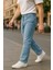Cedy Denım Erkek Yüksel Bel Bol Kesim Boru Paça Kot Pantolon Reguler Fit Jean C336 6
