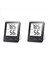 2x Kapalı Higrometre Termometresi Büyük LCD Ekranlı Oda Termometresi Ev Ofisi Siyahı Için Nem Monitörü (Yurt Dışından) 1