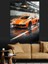 Turuncu Spor Araba Hızla Gidiyor Dekoratif Kanvas - Mdf Ahşap Tablo 5
