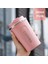 304 Paslanmaz Çelik Ikinci Nesil Kahve Kupası Vakum Taşınabilir Termos Kupası Yaratıcı Basit Araç Su Kupa Varlık: 380ML/RENK: Pembe (Yurt Dışından) 1