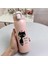 500ML Karikatür Kedi Paslanmaz Çelik Termal Şişe Saman Taşınabilir Çocuklar Taşınabilir Çocuklar Sevimli Seyahat Termal Su Şişesi Tumblercapakite: 350ML/RENK: Pembe (Yurt Dışından) 1
