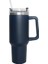 40 Oz Kupa Tumbler Kaplamalı Saplı Yalıtılmış Dak ile Saman Paslanmaz Çelik Kahve Tumbler Seyahat Termal Kupa Kapasitesi Için Kupa: 1200ML/RENK: A10 (Yurt Dışından) 1