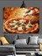 Pizza Taze Fesleğen Mozzarella Dekoratif Kanvas - Mdf Ahşap Tablo 3