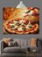 Pizza Taze Fesleğen Mozzarella Dekoratif Kanvas - Mdf Ahşap Tablo 4
