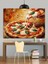 Pizza Taze Fesleğen Mozzarella Dekoratif Kanvas - Mdf Ahşap Tablo 5