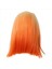 Küçük Dantel Kısa Düz Saç Sentetik Elyaf Peruk Ombre Turuncu Peruk Bob Baş Perisi Cosplay Etkinlik Giyinlik Gece Kulübü (Yurt Dışından) 1
