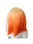 Küçük Dantel Kısa Düz Saç Sentetik Elyaf Peruk Ombre Turuncu Peruk Bob Baş Perisi Cosplay Etkinlik Giyinlik Gece Kulübü (Yurt Dışından) 4