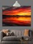 Gün Batımı Sahil Okyanus Dekoratif Kanvas - Mdf Ahşap Tablo 4