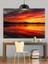 Gün Batımı Sahil Okyanus Dekoratif Kanvas - Mdf Ahşap Tablo 5