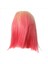 Küçük Dantel Kısa Düz Saç Sentetik Elyaf Peruk Ombre Pembe Peruk Bob Baş Perisi Cosplay Etkinlik Giyinlik Gece Kulübü (Yurt Dışından) 1