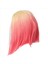 Küçük Dantel Kısa Düz Saç Sentetik Elyaf Peruk Ombre Pembe Peruk Bob Baş Perisi Cosplay Etkinlik Giyinlik Gece Kulübü (Yurt Dışından) 4