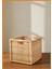 Sepet Hasır Rattan El Dokuma Kulplu Doğal Malzeme Eşya Kitap Oyuncak Saklama Kutusu 32 x 34 x 32 cm Kahverengi 3