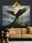 Uçan Kartal Gökyüzü Manzarası Dekoratif Kanvas - Mdf Ahşap Tablo 1