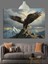 Uçan Kartal Gökyüzü Manzarası Dekoratif Kanvas - Mdf Ahşap Tablo 3