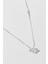 Little Rabbit 18 Ayar Beyaz Altın Kaplama 47 cm Gümüş Minimal Kolye 5