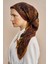 Kahverengi Ed Scarf Vision Art Collection Verse Eşarp 2