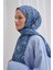 Nilla Pamuklu Şal Diamond Mavi 2