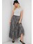 Kadın Etek 8053 Siyah Leopar 2
