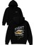Fıght Kaplan Tasarım Baskılı Oversize Siyah Kapüşonlu Sweatshirt 1