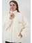 Peluş Kadın Mont 5212 Ekru 2