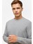 O Yaka Waffle Erkek Sweat SW2013700005 Gri 3