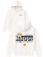 Be Happy Tasarım Baskılı Oversize Beyaz Kapüşonlu Sweatshirt 1