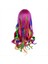 Lady Rainbow Uzun Kıvırcık Peruk Moda Cosplay Kostüm Saç Anime Full Wavy Party Wig 70CM (Yurt Dışından) 3